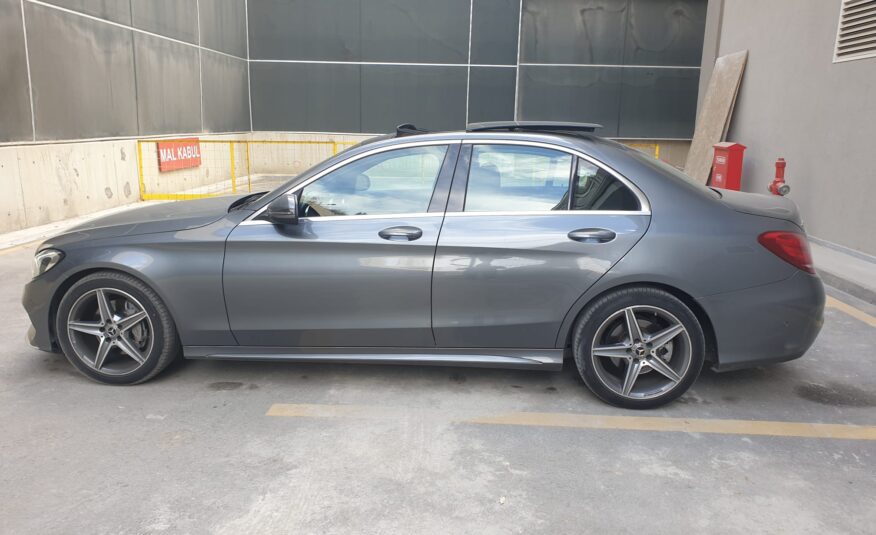 2017 MERCEDES C 200 d AMG HATA BOYA DEĞİŞEN YOK CAM TAVANLI